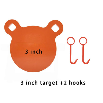 10mm thickness orange panda-shaped AR500 steel shooting practice target plate, suitable for live ammunition, strong and durable.