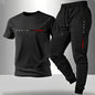 2026 New Arrival Men's Tracksuit T-shirt and Sweatpants Spring Summer Daily Casual Sports Short Sleeve Outfit Male Fashion Set