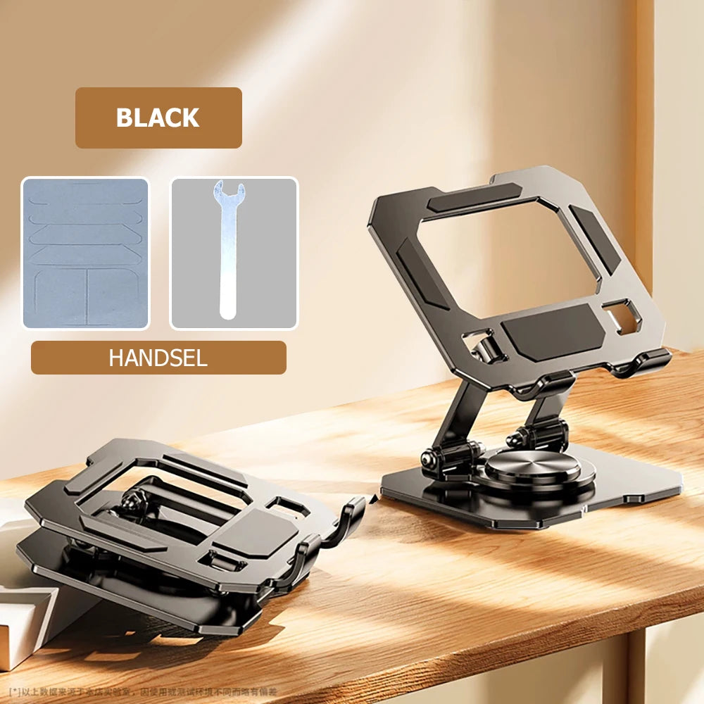 360° Rotatable Tablet Stand Adjustable Foldable Desktop Stand Holder Compatible For 4.7-10 Inch Ipad Pro/Air/Min Tablet Phone