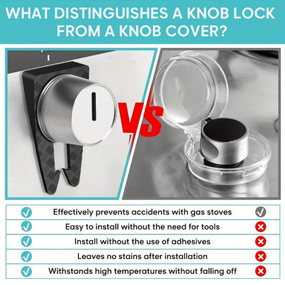 Gas Stove Knob Covers for Child Safety Baby-Proof Locks for Your Gas Cooktop Easy to Use & Heat Resistant 1/4/8 PCS