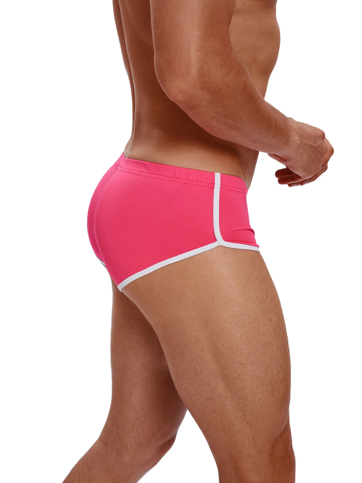 Sexy Running Elastic Sport Shorts Men's Summer Shorts Hot Pants Bar Nine Points Slim Fit Cotton Milk Silk Men's Fashion
