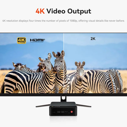 Beelink SER5 Max AMD Ryzen7 7735HS R3 3200U R5 5500U 5625U 16G RAM 500G SSDNVME Mini PC Suppor 4K Type-C Gaming Desktop Computer