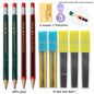 1-42Pcs Mechanical Pencils Set 2B 2.0mm Automatic Student Pencils with Sharpener Color Pencil Leads School Pens Cute Stationery