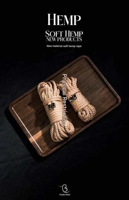 10m Shibari Bondage Rope,Soft Jute for Japanese Rope Art,Skin-Friendly for Beginners,Natural Color Skin-Safe Jute Couples Play