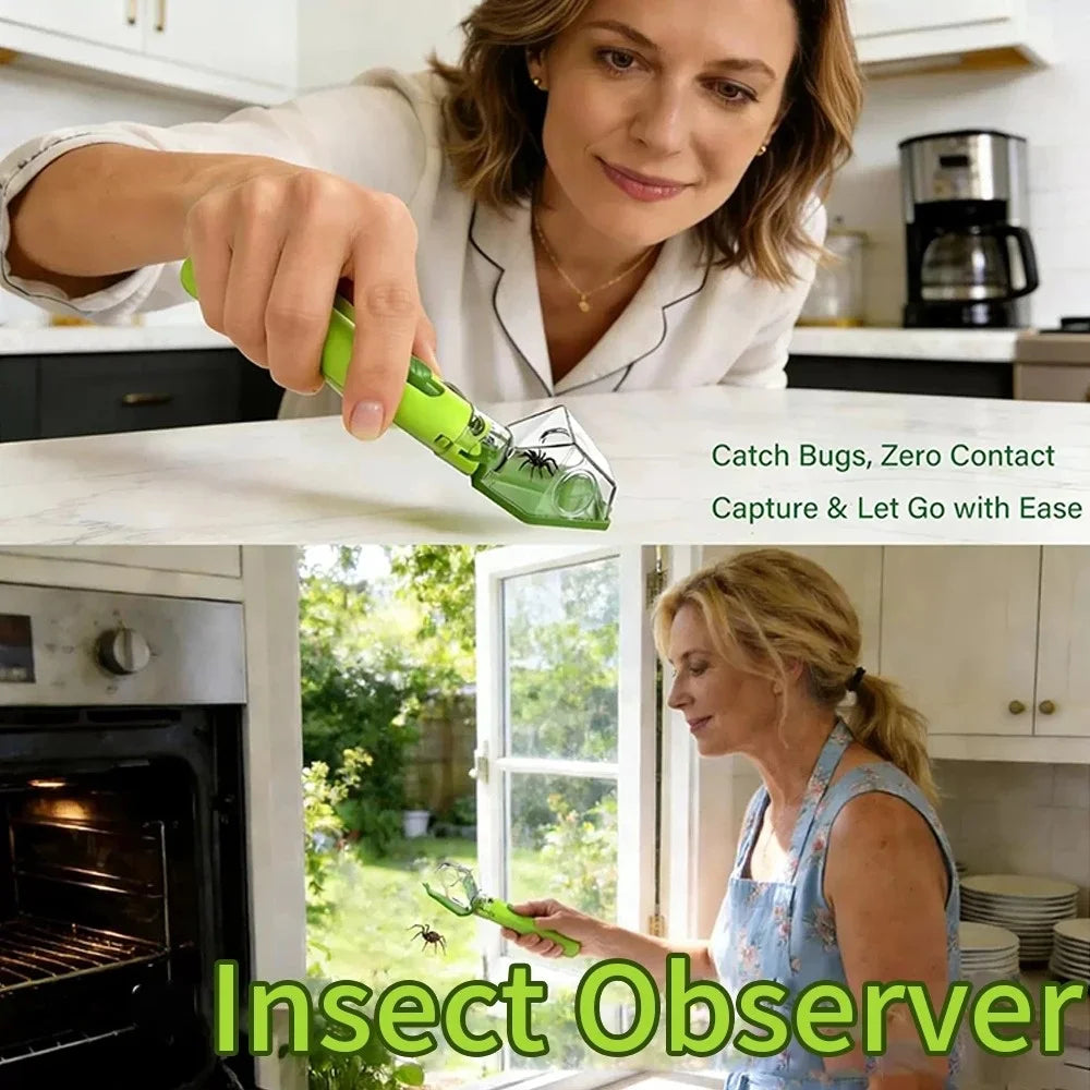 Bug Catcher and Viewer, Eco-Friendly Insect Observation Magnifier, Safe Backyard Exploration Toy for Outdoor Nature Learning