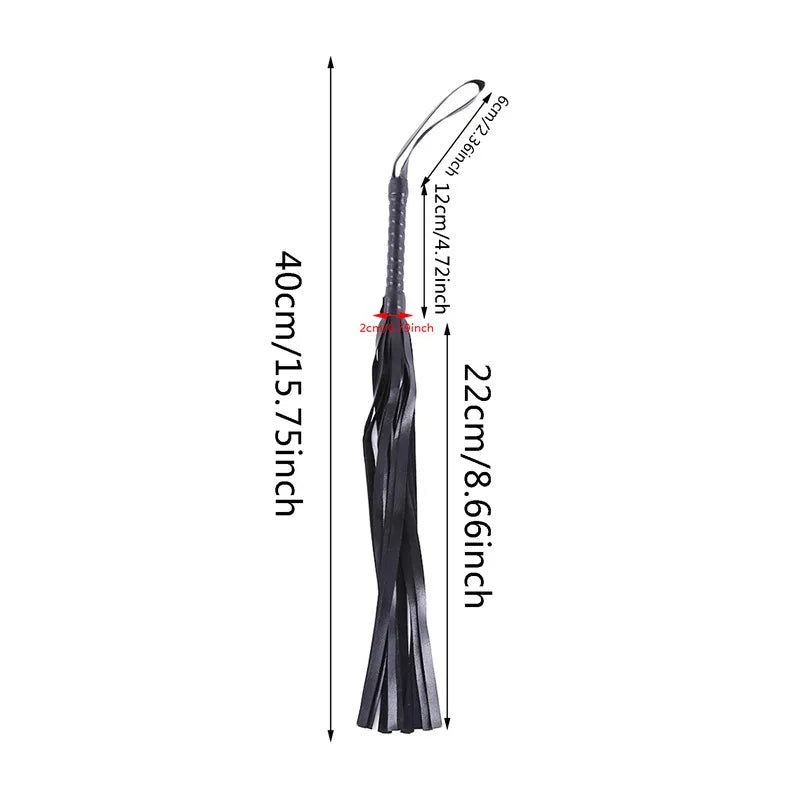 New Horsewhip Riding Sports Equipment Anti Slippery PU Leather Handle Horse Whip Racing Equestrian Tool