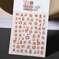 Winter Christmas Atmosphere Nail Stickers Snowman Snowflake Wapiti Self-adhesive High Quality Cute Nail Stickers Nail Art Deco