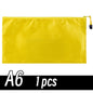 A4/A6 Pencil Bag Zipper Pouch Document Puzzle Bag Waterproof Zip File Folders Pencil Case Storage Bags School Office Supplies