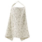 Muslin Nursing Covers for Breastfeeding, Privacy Breast Feeding Cover with Arch Neckline for Mom and Baby Nursing Apron