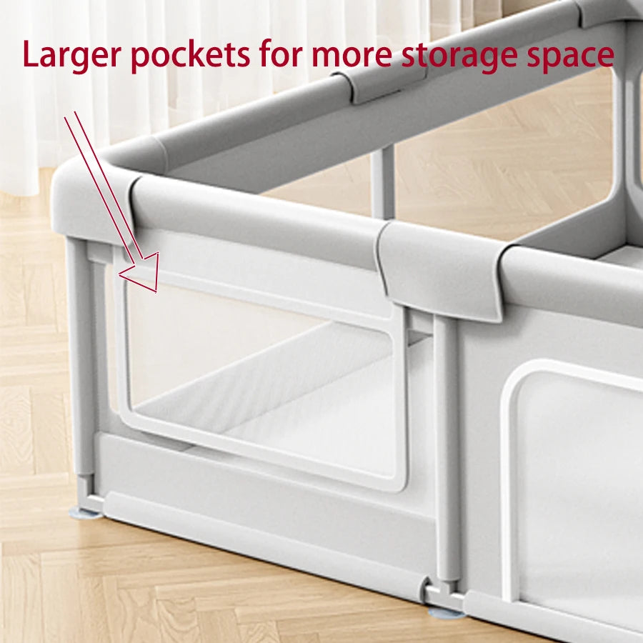 Baby Playpen - Portable Safety Play Yard  Use Foldable Design for Home Travel & Playtime Creates Secure Space for Toddlers