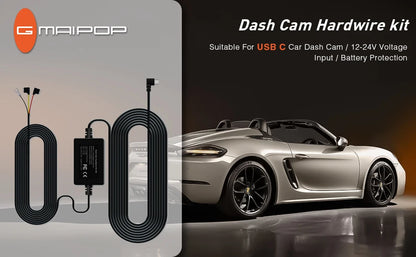 Car Dash Cam 4 Channel Black Box WiFi Driving Camera FHD 1080P Front Left Right Rear Night Vision Loop Recording Add Hardwire
