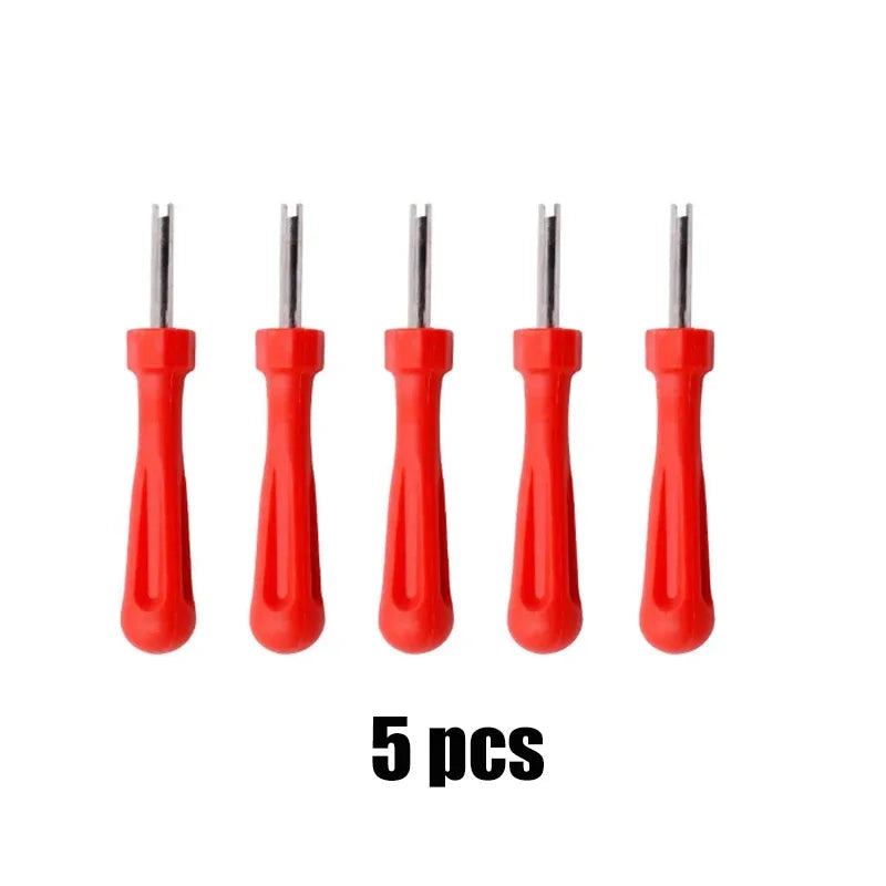 Slotted Handle Tire Valve Stem Core Remover Screwdriver Removal Tool Car Bike Bicycle Motorcycle Tire Repair Tool Car Accessory
