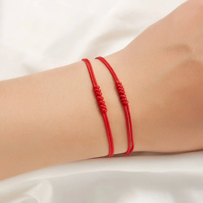 Handmade Knot Bracelet For Women Men Red String Of Fate Wrap Bangle Couple Good Lucky Friendship Jewelry Accessories