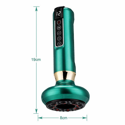 Smart Body Massage Suction Vacuum Cupping Device 6/12 Levels Anti Cellulite Heating Cans Back Guasha Scarping Chinese Meridian