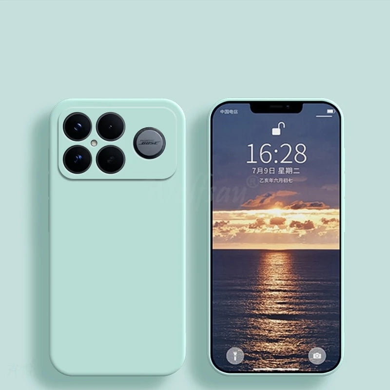 For Xiaomi POCO F8 Ultra Case Liquid Silicone Plain Rubber TPU Soft POCO F8 Ultra Cover Phone Protector Cover POCO F8 Pro Case