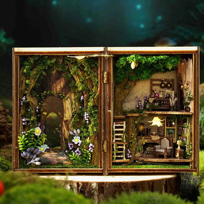 Mini Doll House DIY Small House 3D Puzzle Assembly Building Model Toys Home Bedroom Decoration With Furniture LED Lights Gifts