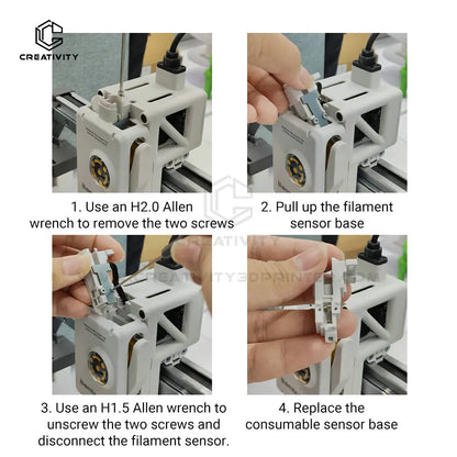 Lab A1/ A1 Mini Feed Hall Board Filament Sensor Replacement with Ribbon FPC Cable 3D Printers Parts ﻿