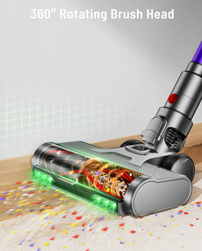 VAKERR X15 Pro 75KPA Cordless Vacuum Cleaner 750W Strong Suction Stick Vacuum 80Mins Runtime for Hard Floor Pet Hair and Carpet