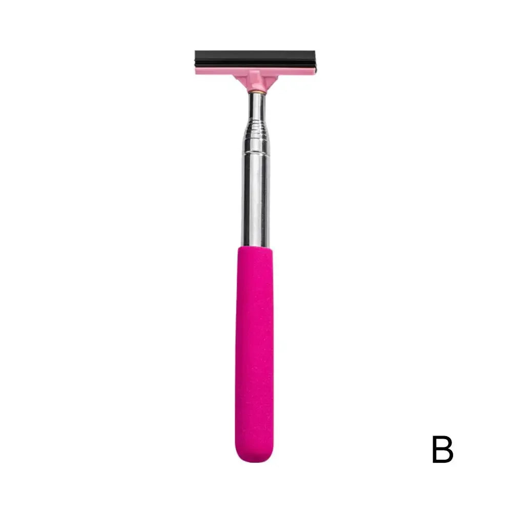 Car Rearview Mirror Wiper Wash Telescopic Cleaning 98cm Wiper Handle Glass Long Demist Cleaning Cleaner Handheld Tool Mirro Q2W9