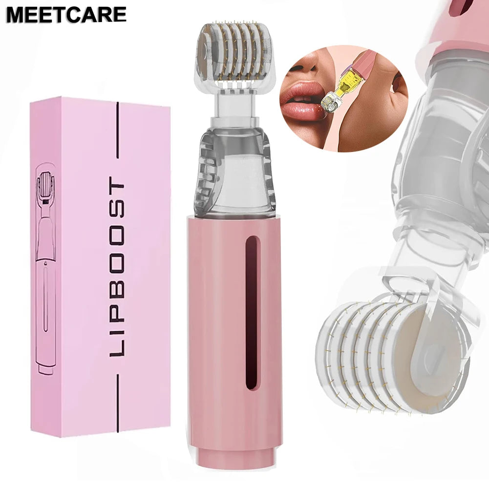 1/2/4/6pcs Derma Roller 0.2mm 105pcs Titanium Needle Lip BOOSTER Microneedle Dermaroller Face Massage Lip Beard Beauty Skin Care