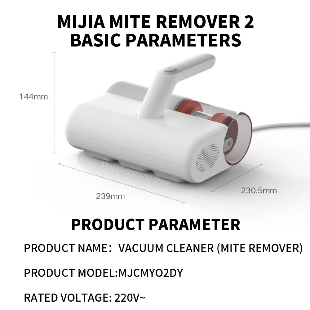 Original New MIJIA Mite Remover 2 B402CN 12kPa 220V 50Hz 400W Chinese Version