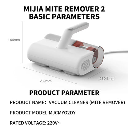 Original New MIJIA Mite Remover 2 B402CN 12kPa 220V 50Hz 400W Chinese Version