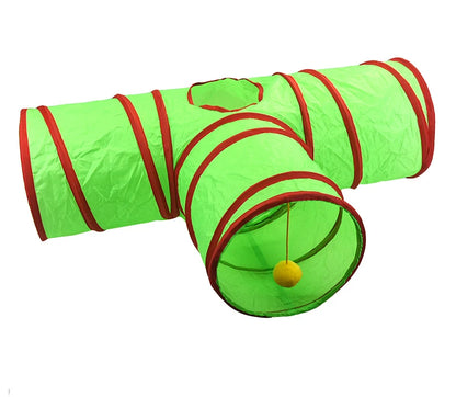 Christmas Cat Tunnel Pet Supplies Fun Toy Play Tunnel Tube Funny Kitten Toys Foldable Toys For Cat Pet Training Interactive