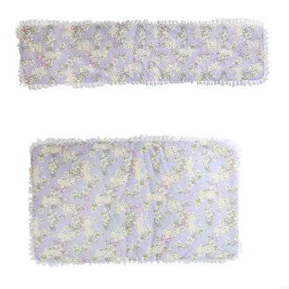 2025 New 2PCS Pet Strollers Cushion With Closures Soft Padding Pushchair Bedding Pad For Small Dog Travel Use