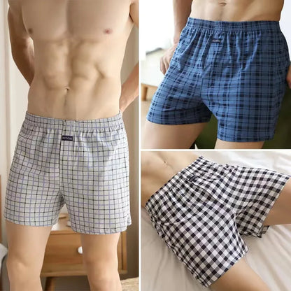 1/2/3/4PCS Plus Size M-XXXL Cotton Aro Pants Men's Underwear Flat Pants Skin Friendly Comfortable Loose Home Large Waistband