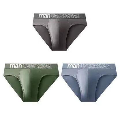 3 Pcs/Lot Men's Letter Briefs Underwear Comfortable Panties Shorts Sexy Gifts for Man Underpants