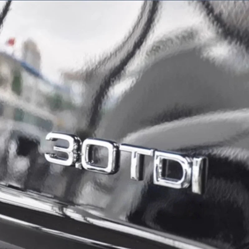 Car Letter Logo Sticker for A5 suitable for tail bumper and trunk emblem applicable to 2.0 3.0 40TDI 35 40 45TFSI models