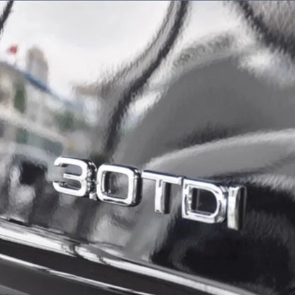 Car Letter Logo Sticker for A5 suitable for tail bumper and trunk emblem applicable to 2.0 3.0 40TDI 35 40 45TFSI models
