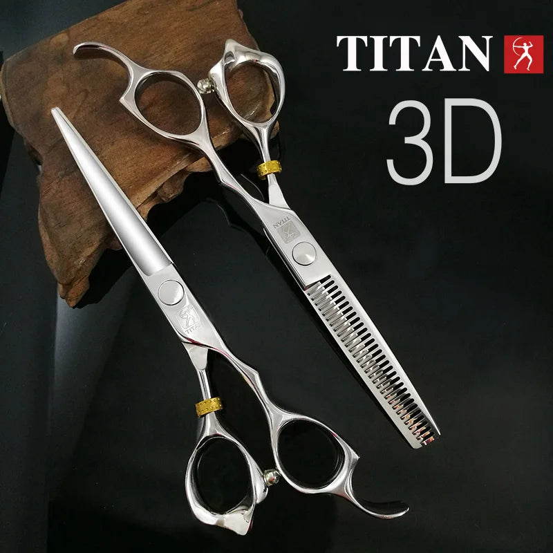 Titan 3D Scissors Professional Barber Hairdressing Shears Hair Cutting Machine Barber Shop Hair Scissors