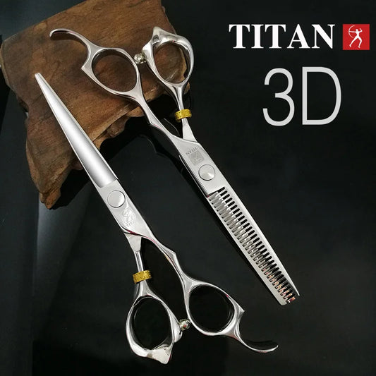 Titan 3D kirpimo žirklės profesionaliam kirpėjui – plaukų kirpimo mašinėlė kirpyklai, plaukų kirpimo žirklės