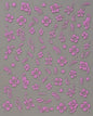 5D Hibiscus Flower Nail Embossed Sticker Acrylic Pink White Gold Petal Leaf Adhesive Decal Butterfly Dragon Floral Elegant Decor