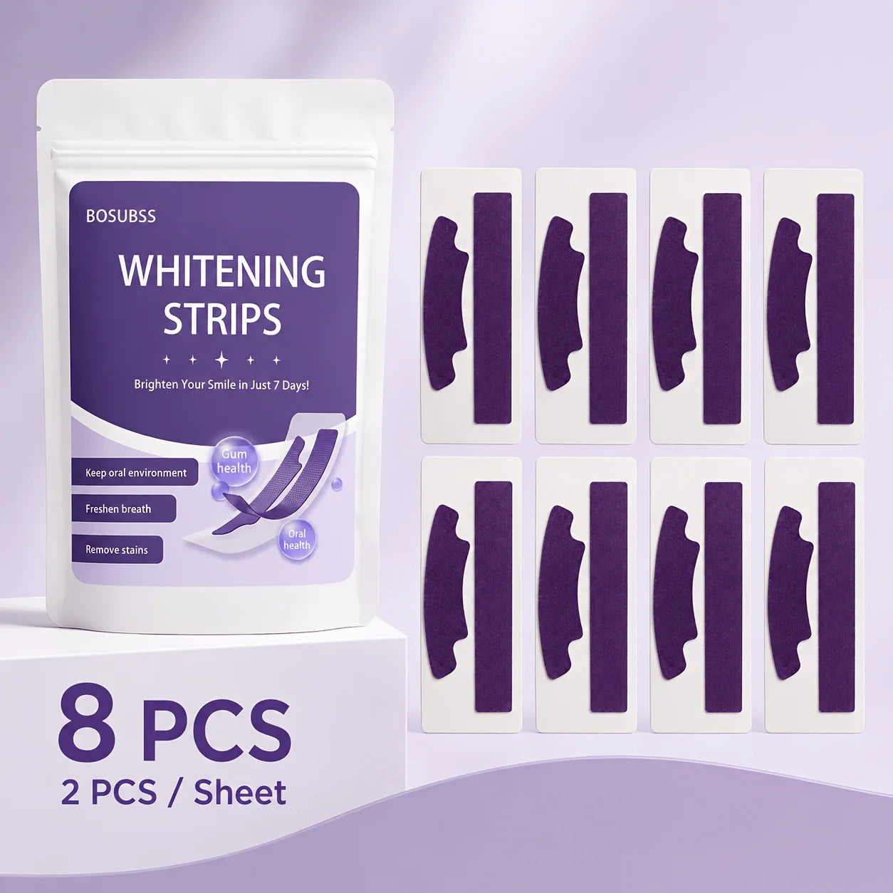 16/8/4pcsWhitening Strips for Teeth, At-Home Smile Care Strips, Easy-Use Oral Beauty Strips for Daily Routine, Bright Smile Appe
