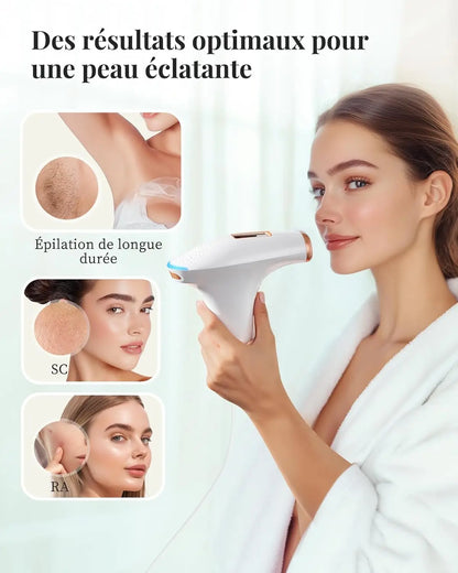 Haarlosy IPL Devices Hair Removal Laser Painless Hair Removal Device with HR/SC/RA, 9 Levels, 999,900 Flashes at Home for Women