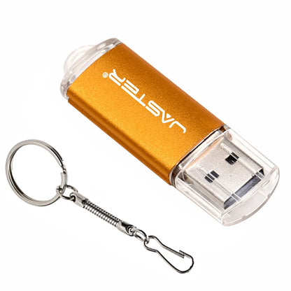 JASTER High Speed USB 2.0 Flash Drive Mini Plastic Pendrive 128M 4GB 16GB 32GB 64GB 128GB With Keychain Memory Stick Pen Drive