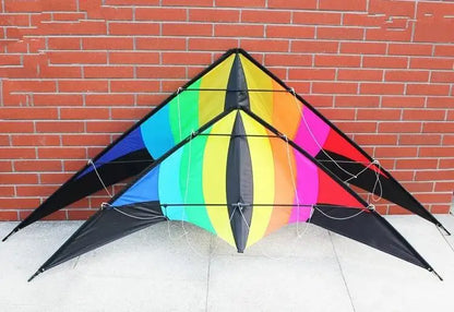 Outdoor Fun Sports 2.2m Power Dual Line Stunt Kite  With Handle And String Good  Flying