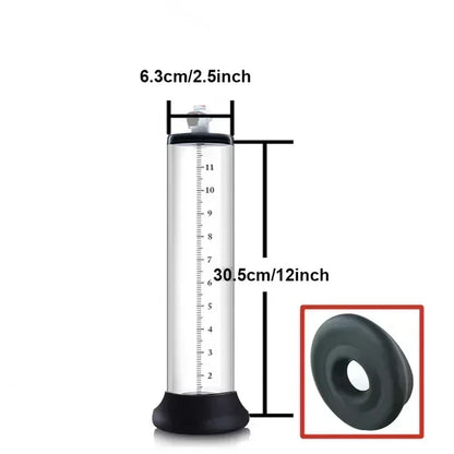 Male Penis Enlarger Vacuum Pump Penis Enlargement Enhancer Adult Sex Toy for Men Lasting Trainer Erotic Products Vacuum Cylinder
