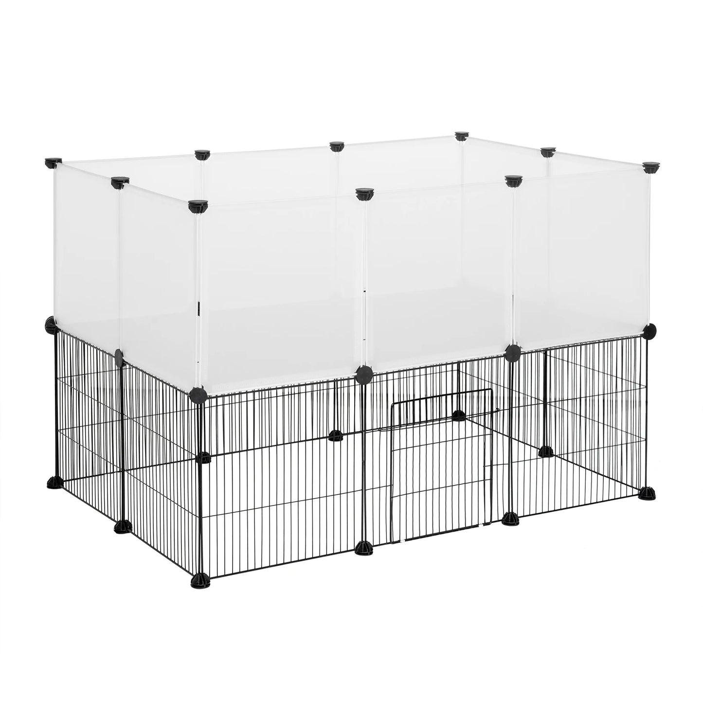 EUGAD Pet Playpen for Rabbits Small Animals Cats Kennel Puppies House Kitten Space Dogs Guinea Cages Outdoor Exercise Training
