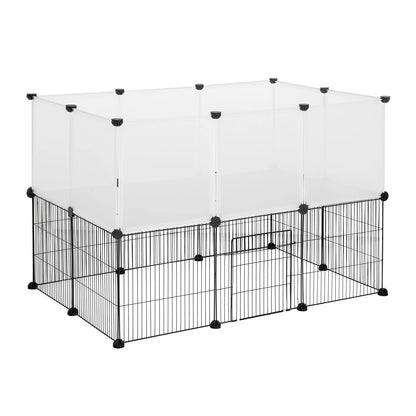 EUGAD Pet Playpen for Rabbits Small Animals Cats Kennel Puppies House Kitten Space Dogs Guinea Cages Outdoor Exercise Training
