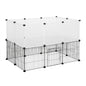 EUGAD Pet Playpen for Rabbits Small Animals Cats Kennel Puppies House Kitten Space Dogs Guinea Cages Outdoor Exercise Training