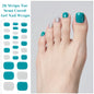 Gradient Auroras Semi Cured Gel Nail Strips Sparkly Shinning DIY Gel Polish Stickers for Nails Works with UV/LED Nail Lamps