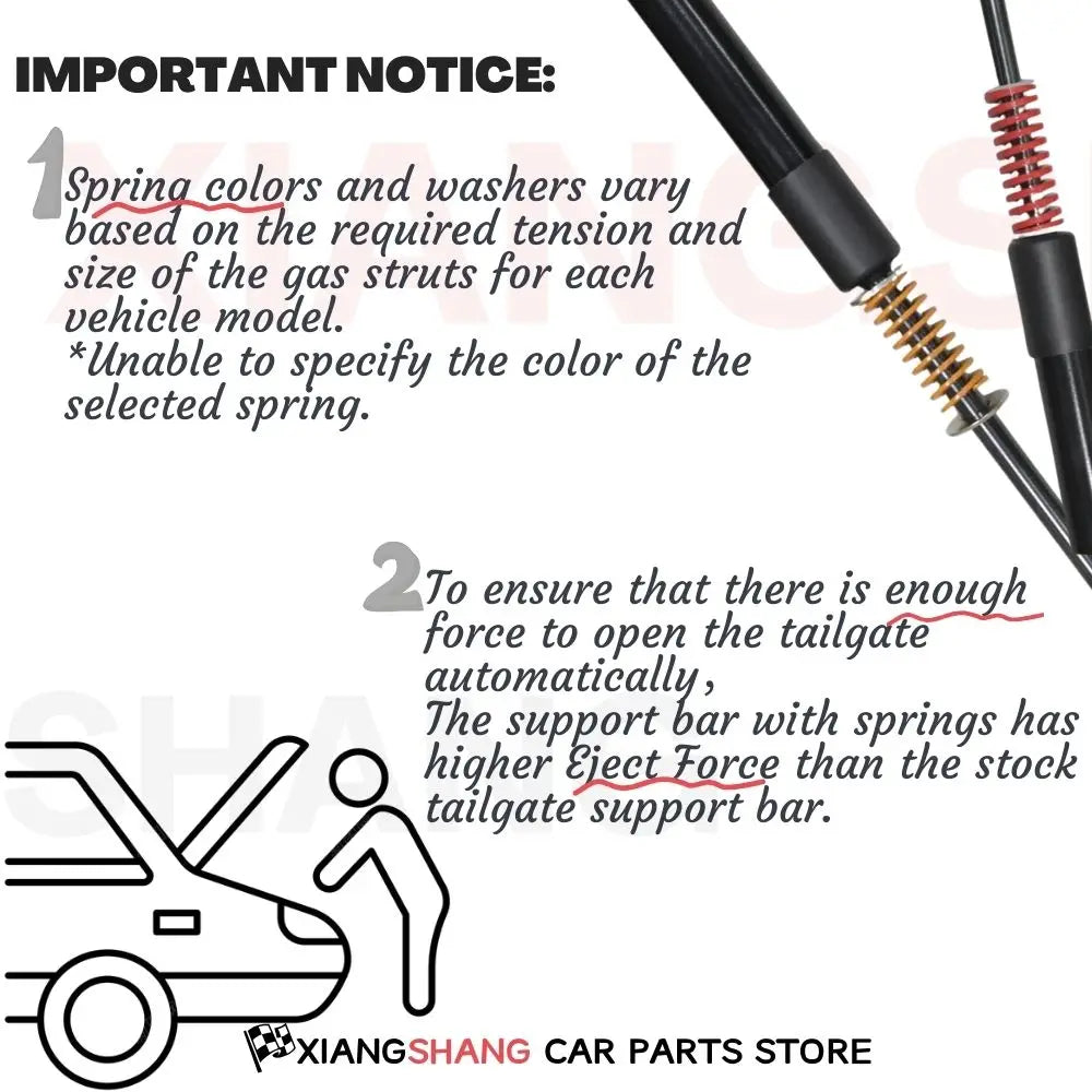 Auto Pop-Up Trunk Struts for Cupra Born 2021-present Hatchback Automatic Opening Gas Lift Supports with Springs Boot Struts