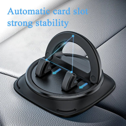 Dashboard Car Phone Holder 360° Rotation Universal Car Phone Mount With Non-Slip Silicone Replacement Tools For Smartphone