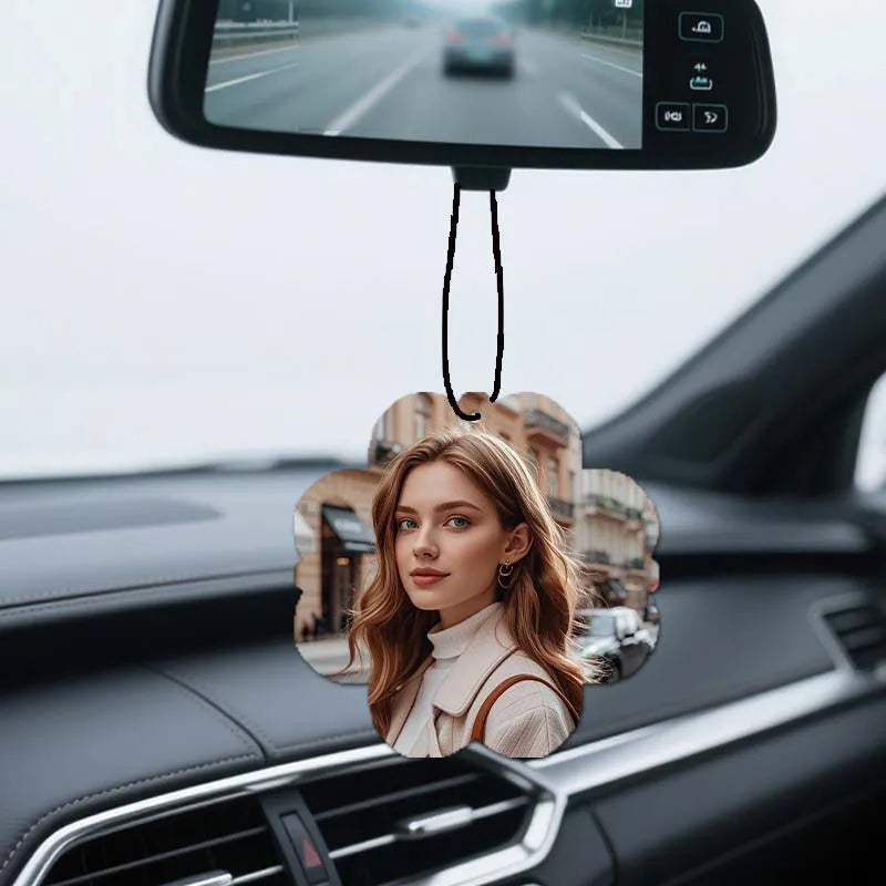 30pcs Customized Personalized Photo Car Air Freshener Paper Fragrance Chips, Creative Custom Gift Car Decoration