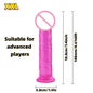 Realistic Soft Jelly Dildo Transparent Suction Cup Strong Grip Flexible Intimate Toy for Women Solo Couple Play