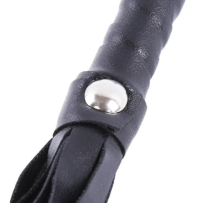 Faux Leather Pimp Whip Racing Riding Crop Party Flogger Queen Black Horse Riding Whip New