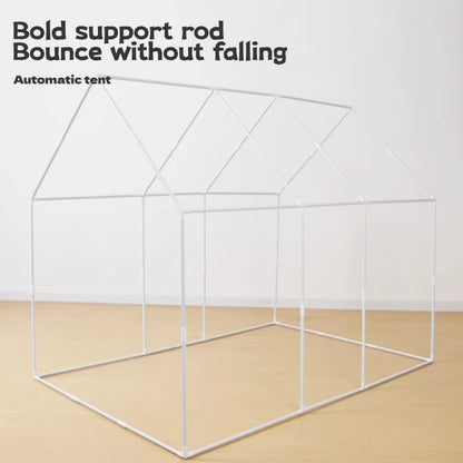 Children's foldable game tent, portable indoor/outdoor game tent with window cut, secret base, birthday party decoration ideal g